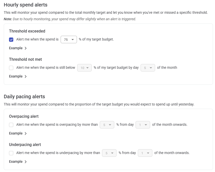 Pacing and spend alerts from Adalysis mean you'll always know what your campaigns are spending, without logging in.